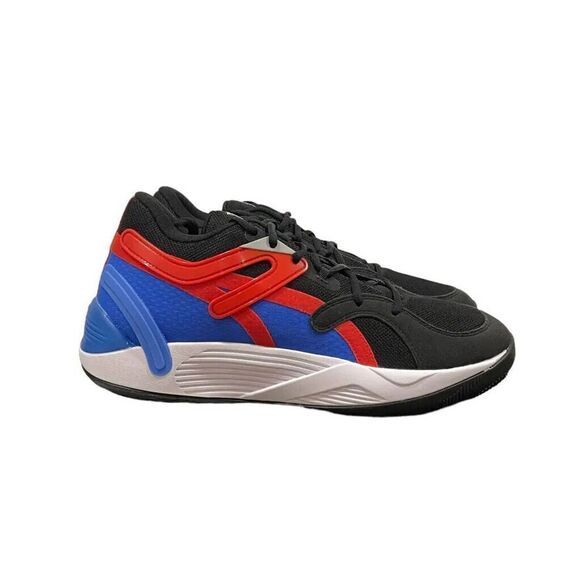 Puma TRC Blaze Court Men Basketball Shoe Men Sz 10-12 Black Red Sneaker - Picture 1 of 9